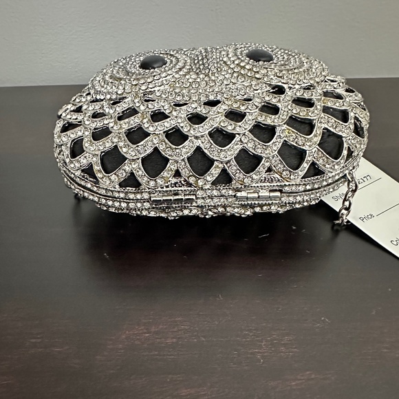 Sasha Jeweled Owl Clutch NWT - Picture 7 of 14